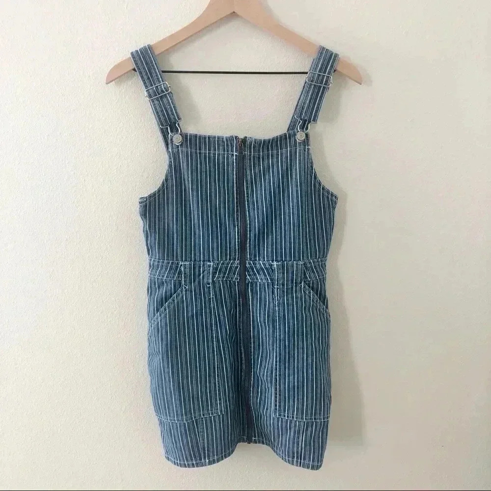 NWT Dickies Overall Pinstripe Dress